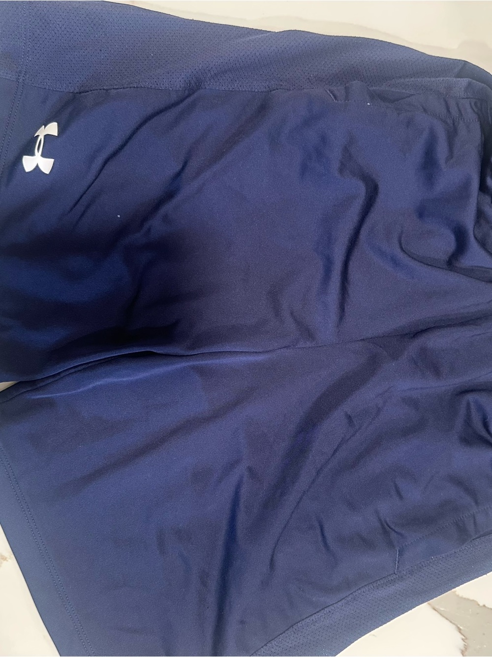 Under Armour Boys Navy Blue Athletic Shorts
